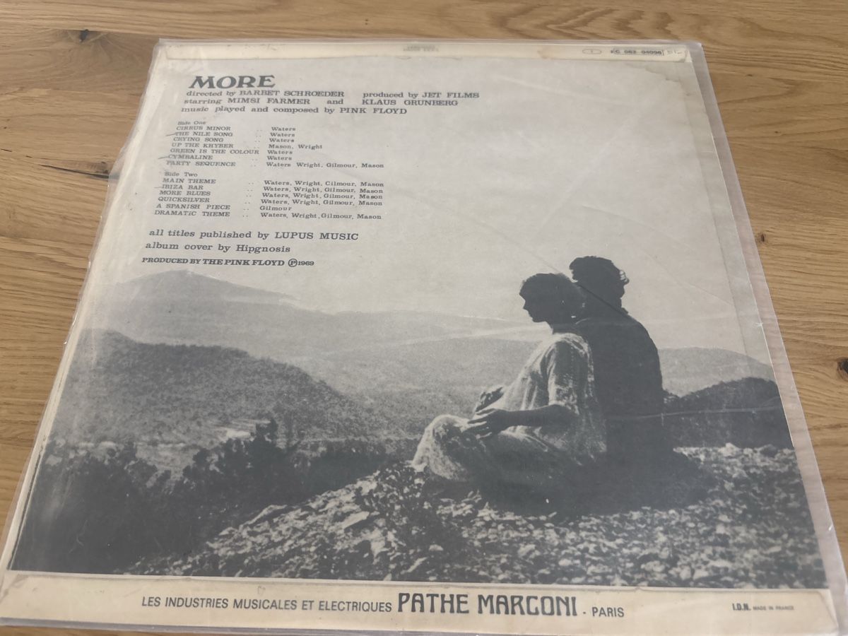 Dischi in vinile: Vinyle Pink Floyd More 1969 label vert original  – Usato da Courchapoix venduto da Jubo1 1