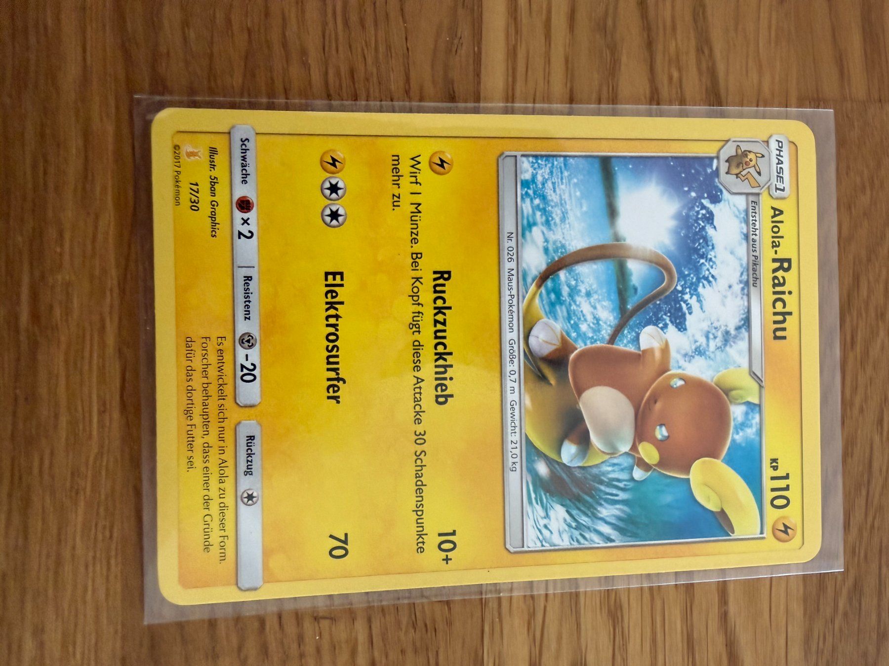 Pokémon Carte collezionabili: Alola-Raichu 17/30 – Usato da Amriswil venduto da sim_nlb6
