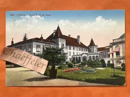 Ansichtskarte Yverdon Grand Hotel des Bains gelaufen 1917