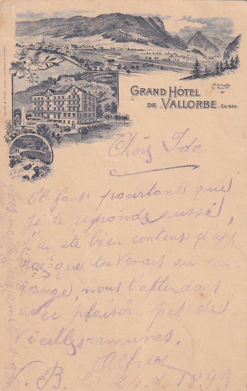 Cartoline postali: Vallorbe Hotel – Usato da Rorschacherberg venduto da fratovi2
