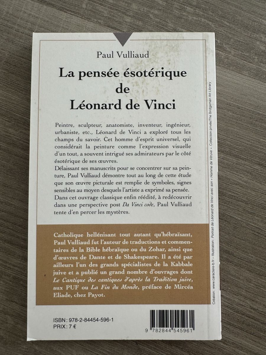 Libri: Léonard de Vinci - Pensée ésotérique - Vulliaud – Usato da Vevey venduto da Matx 1