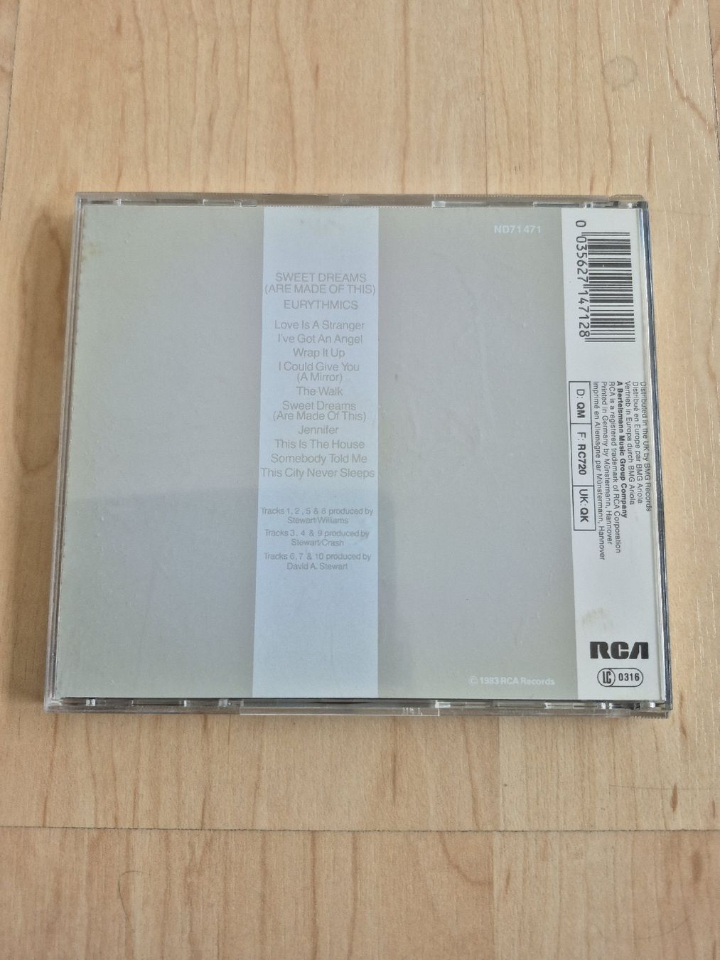 CDs: Eurythmics – Sweet Dreams CD – Gebraucht aus Bern von Roibusch 1