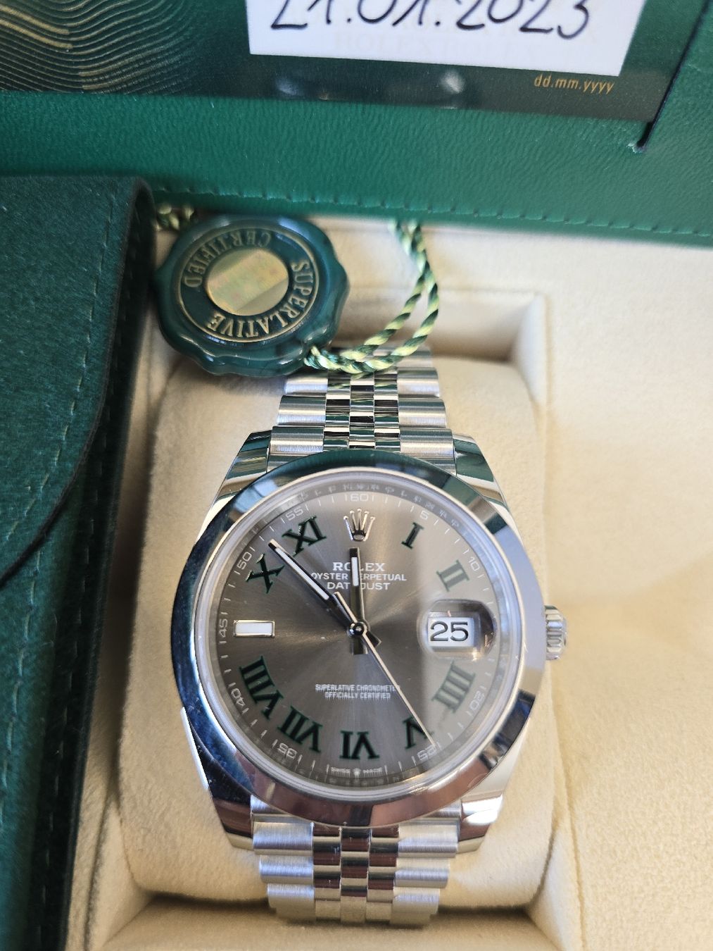 Rolex Orologi: Rolex Datejust 41mm Jubilee Wimbledon 126300 – Nuovo e nell'imballaggio originale da Zizers venduto da Ritsch-Motors 1