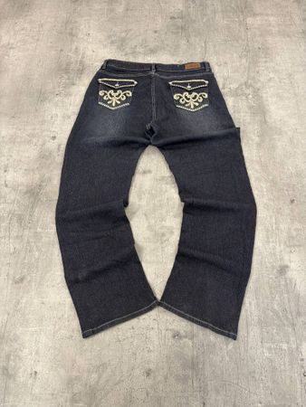 Vintage Miss Me Style Bootcut Low Waist Jeans (XL)