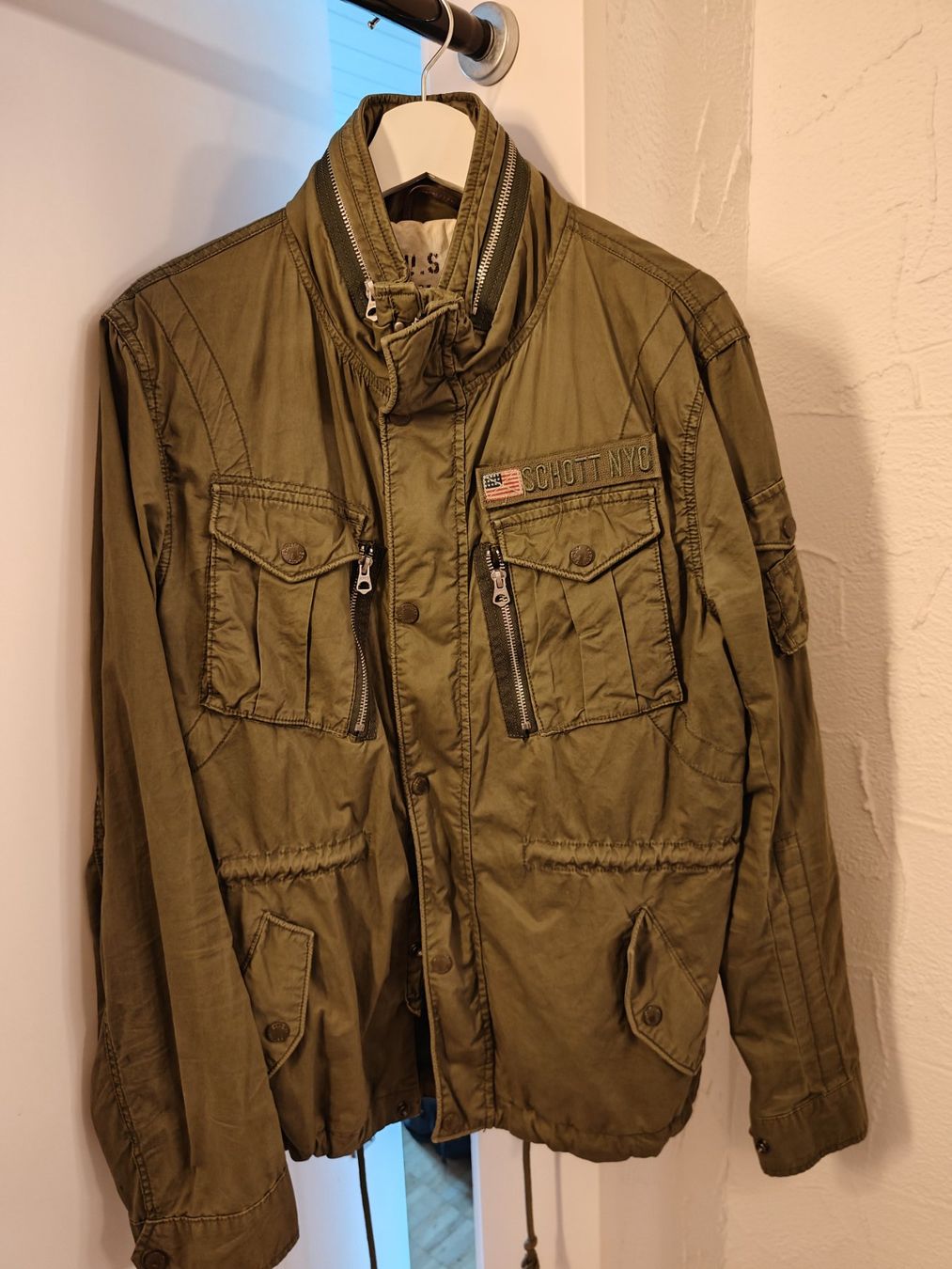 Schott Giacche: Schott NYC Jacke, US Army Style, Grösse M – Usato da Zürich venduto da Rennmaus33