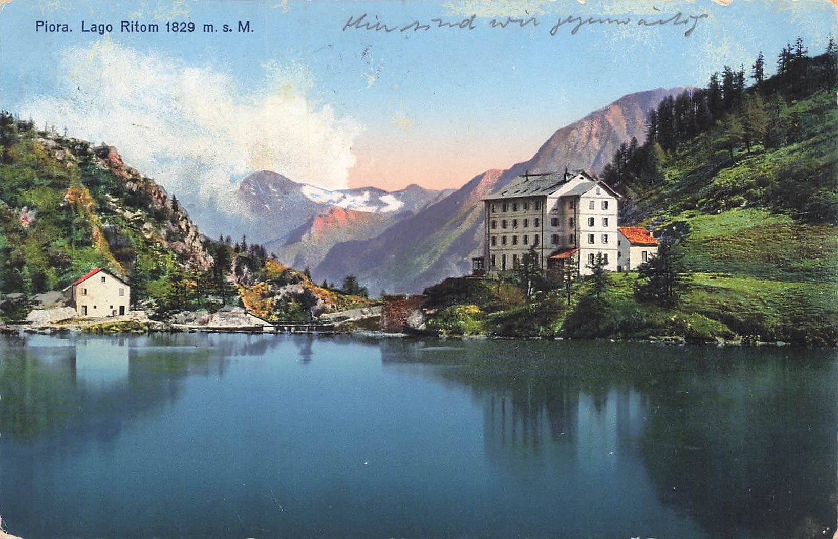 Cartoline postali: Lago ritom Leventina – Usato da Biasca venduto da Blenio71