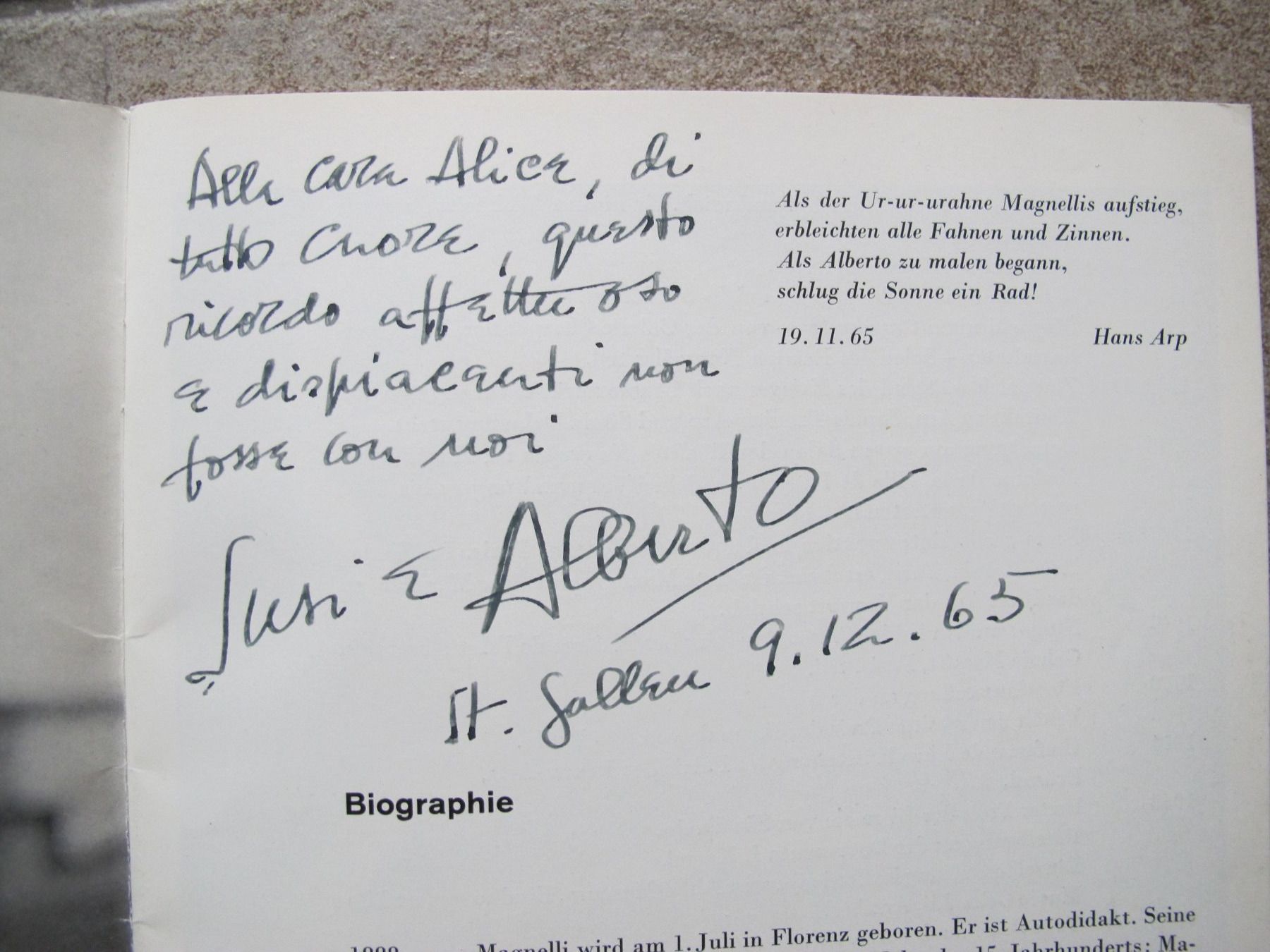 Libri: Alberto Magnelli 2 Bücher eines mit signierter Widmung – Usato da Wädenswil venduto da Turusukko 4