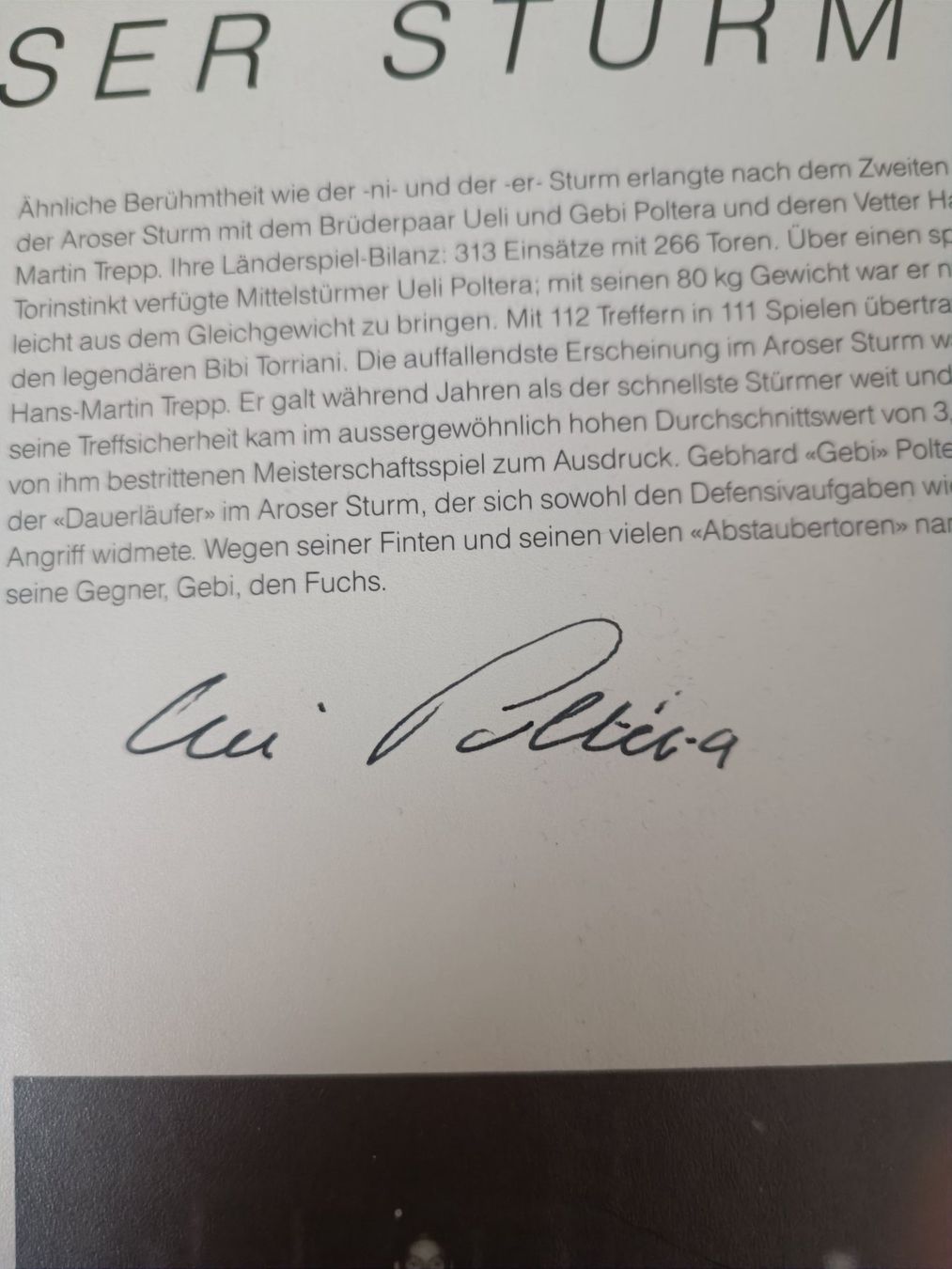 Autografi: Aroser Sturm  - Poltera Brüder - original signiert – Usato da Menziken venduto da Autogramme 1