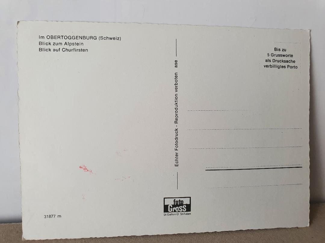 Cartoline postali: OBERTOGGENBURG – Usato da Delémont venduto da Domdom1 1