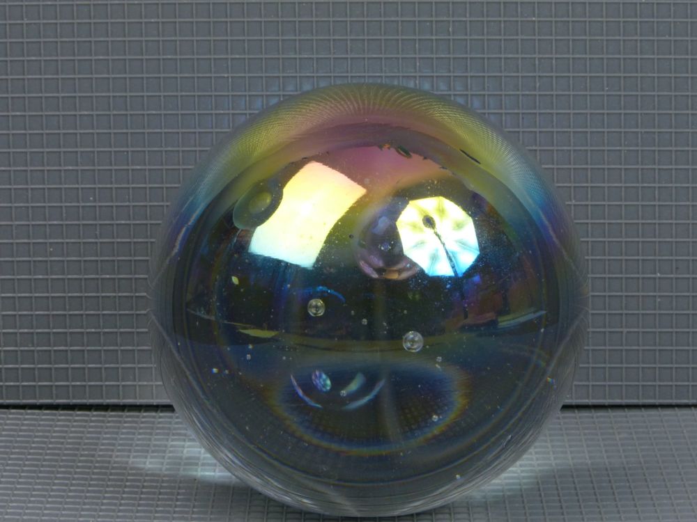 Pusteblume Kristallkugel - 3D Glas Papiergewicht Mit Echter Blüte