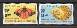 Mauretanien Serie 477 - 478 Versteinerungen ** 28.1.1974