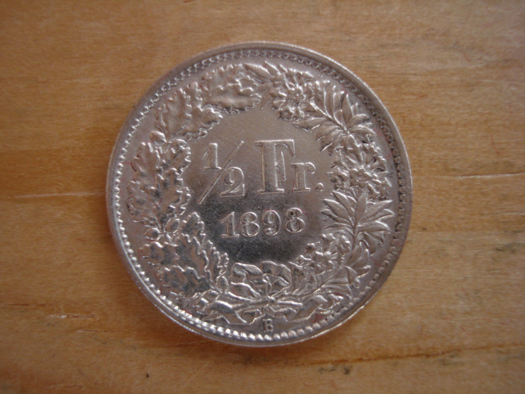 Tutti le monete: (C1) 1/2 Franken 1898 UNZ- – Usato da Erlach venduto da Net-Coins
