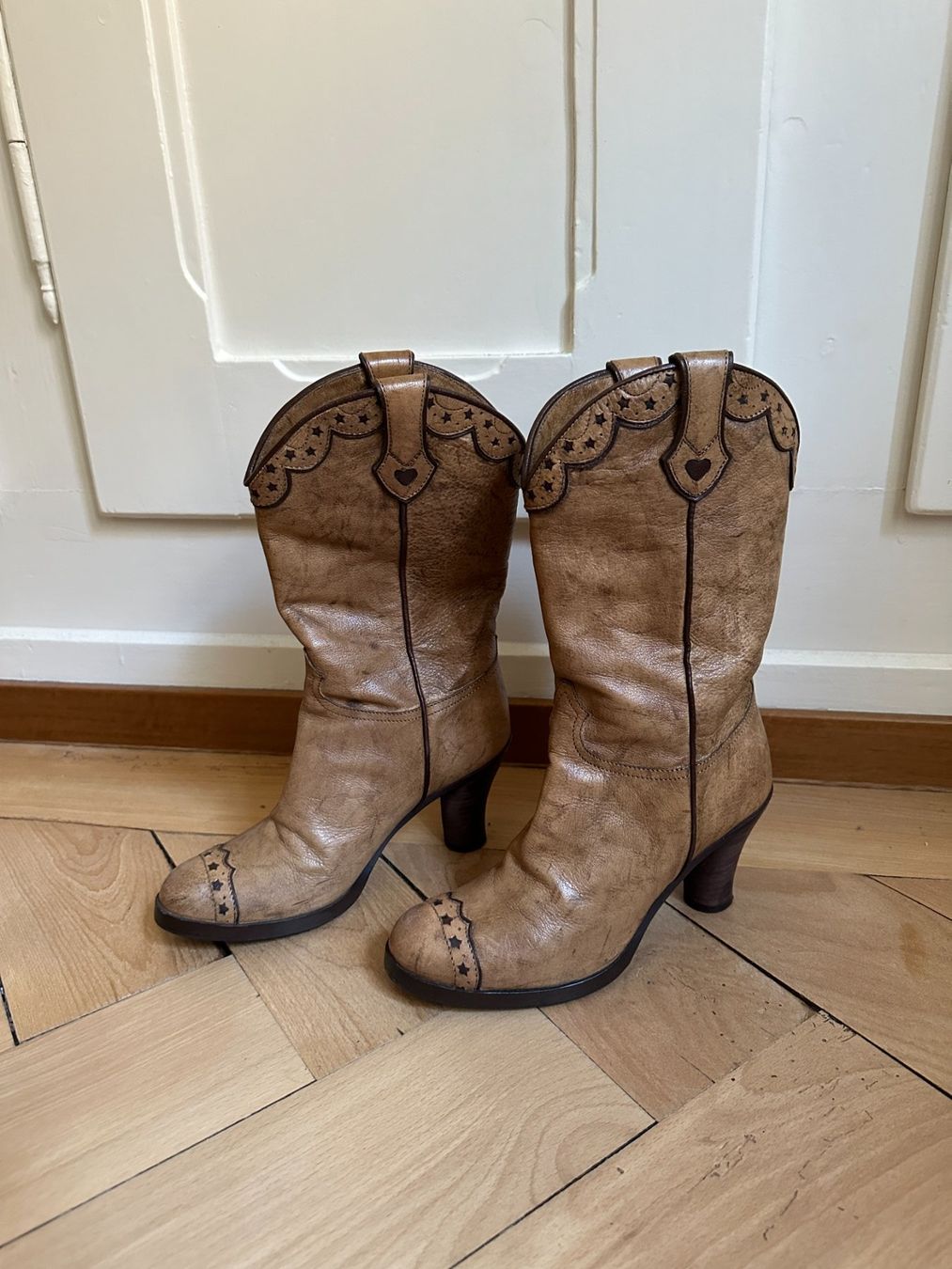 Sartore Scarpe da donna: SARTORE - Leder Stiefel hellbraun 35 – Usato da Zürich venduto da Diazaio