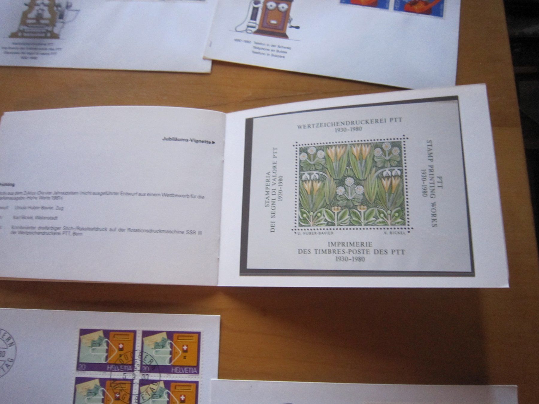 Alle Briefmarken: 1980 Serie einzeln und 4er und Büchlein FDC – Gebraucht aus Gordola von Polentaefung 4