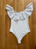 Tally Weijl Body, weiss, Rüschen, Gr. S