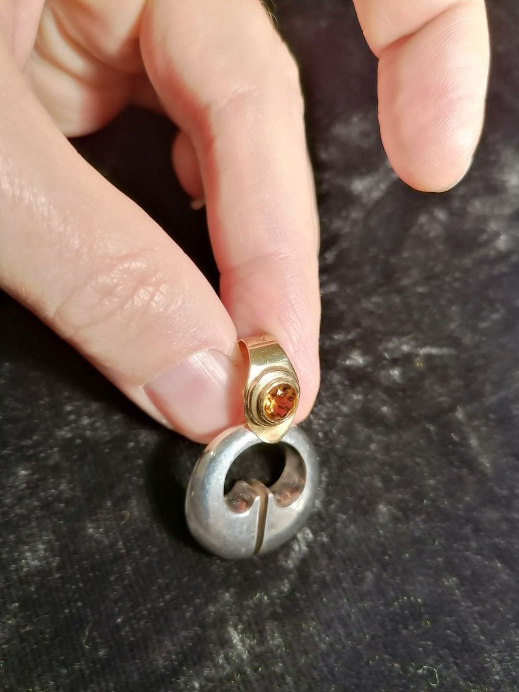 Anhänger: Anhänger 2x Gold-Silber-Sitrin-Peridot – Neu (gemäss Beschreibung) aus Muri AG von goodmood17 3