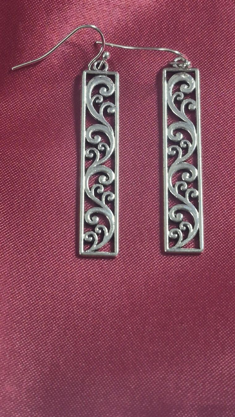 Boucles d'oreille: Orecchini pendenti argento rettangolari filigranati – Neuf (Voir description) à Giubiasco par Stefaniav 3