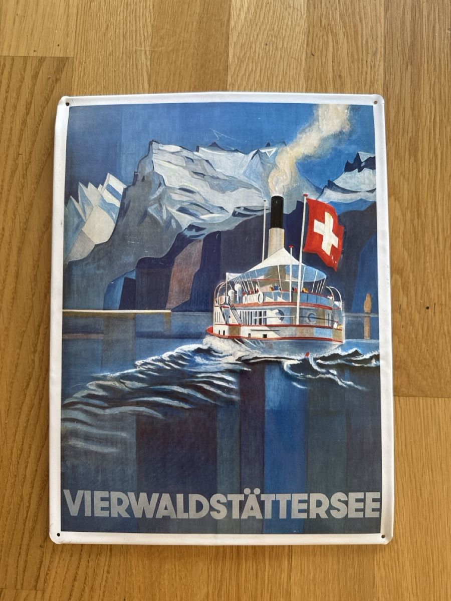 Foto & Immagini: Blechschild: Dampfschiff auf Vierwaldstättersee – Usato da Bern venduto da dan_nnf2