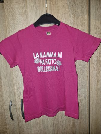 Süsses Mädchen T-Shirt "La mamma..."