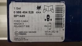 Bremsklötze für FORD KUGA - C-MAX - MAZDA 3 - PEUGEOT 508