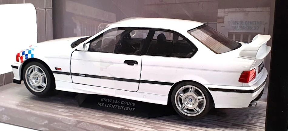 BMW Modellautos: BMW M3 E36 Coupe Lightweight White Solido 1/18 – Neu und originalverpackt aus Opfikon von Cycomyco 1