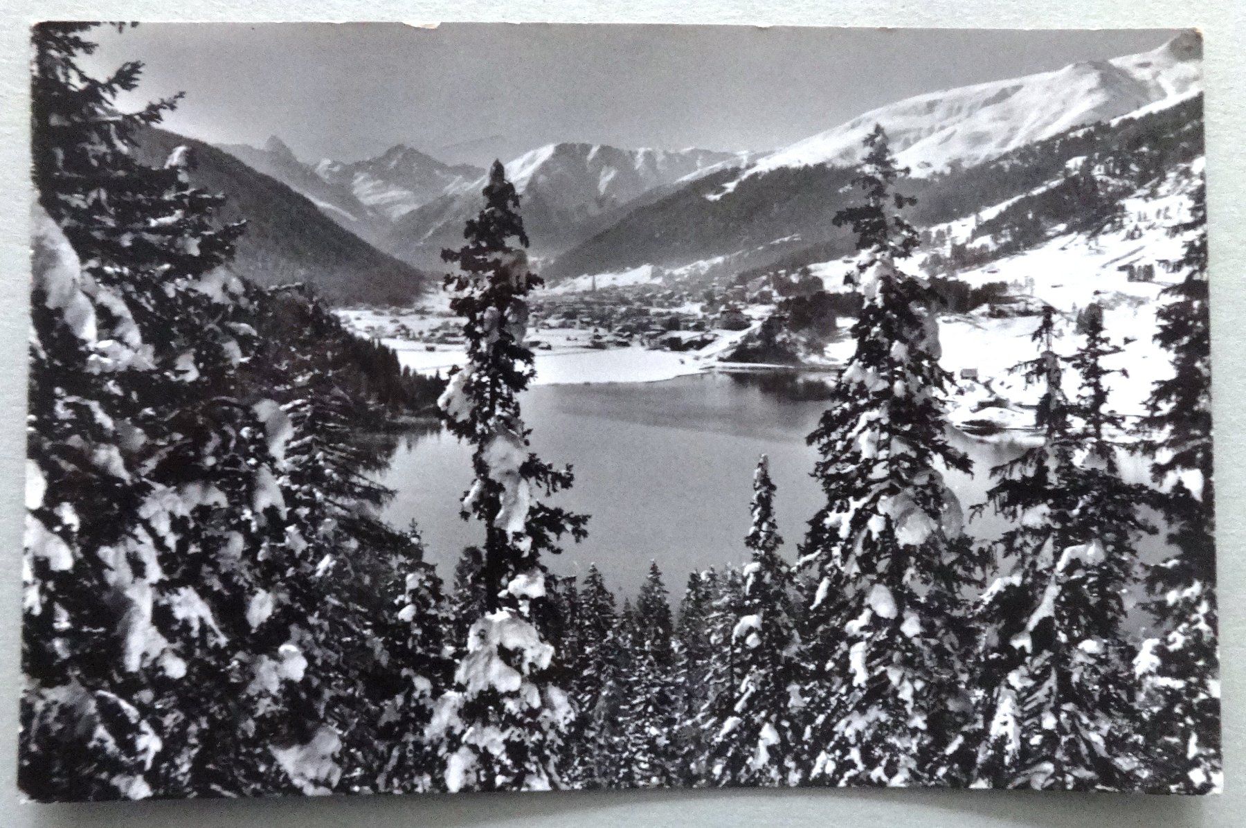 Cartoline postali: Davos 1560 m, Am Davosersee – Usato da Fétigny venduto da Billy2miny