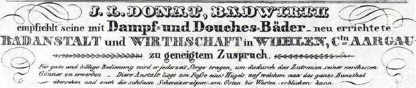 Stiche: Wohlen Originallitho. 1840 selten – Gebraucht aus Rafz von Helvet32 1