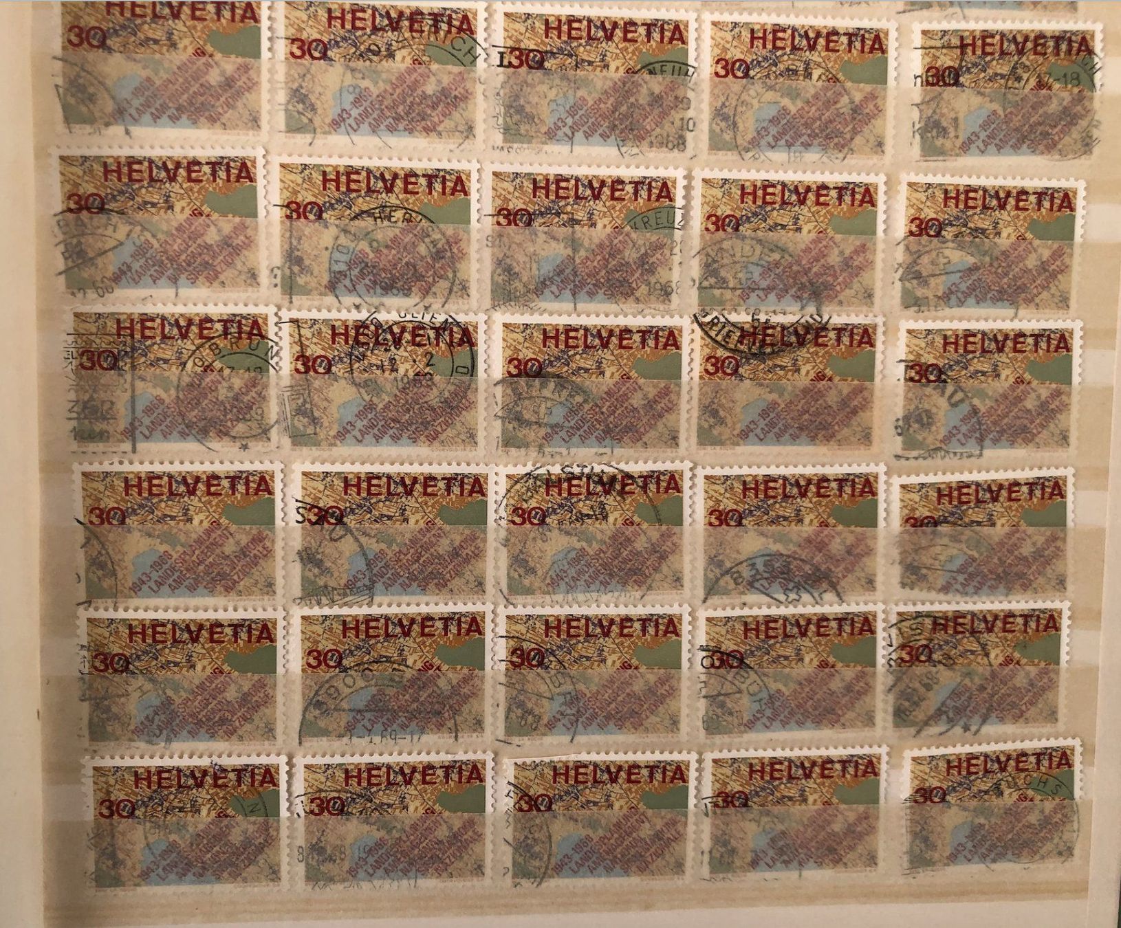 Tutti i francobolli: Nr.459 mit Stempel 50 Stück – Usato da Aarau venduto da Billa007 2