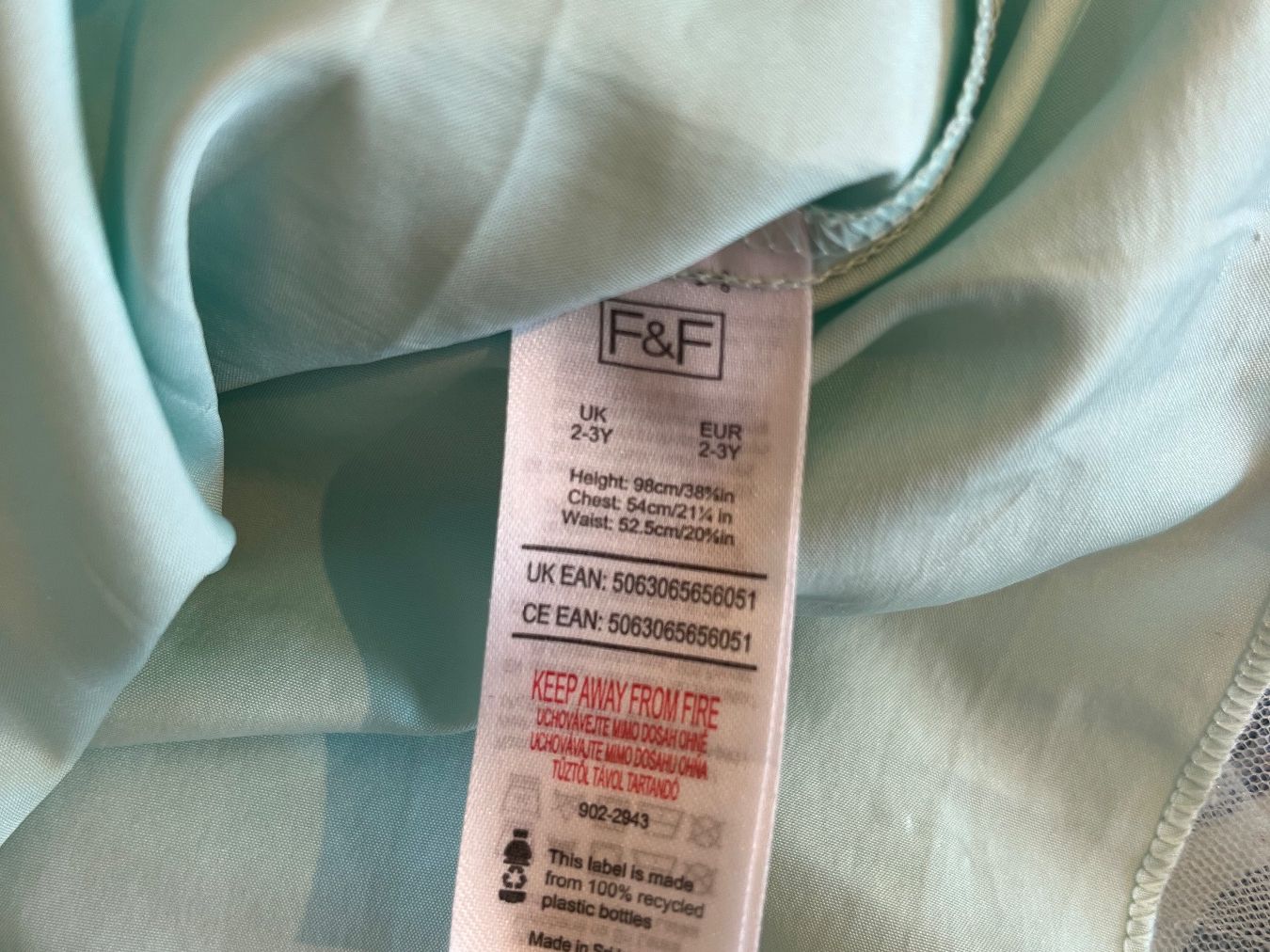 Vestiti & Gonne: hellgrünes Kleid mit glitzerndem Tutu, Größe 98 – Usato da Umiken venduto da deb_57xk 5