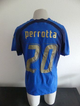 Home, Italia 2006 Perrotta, maillot vintage version joueur