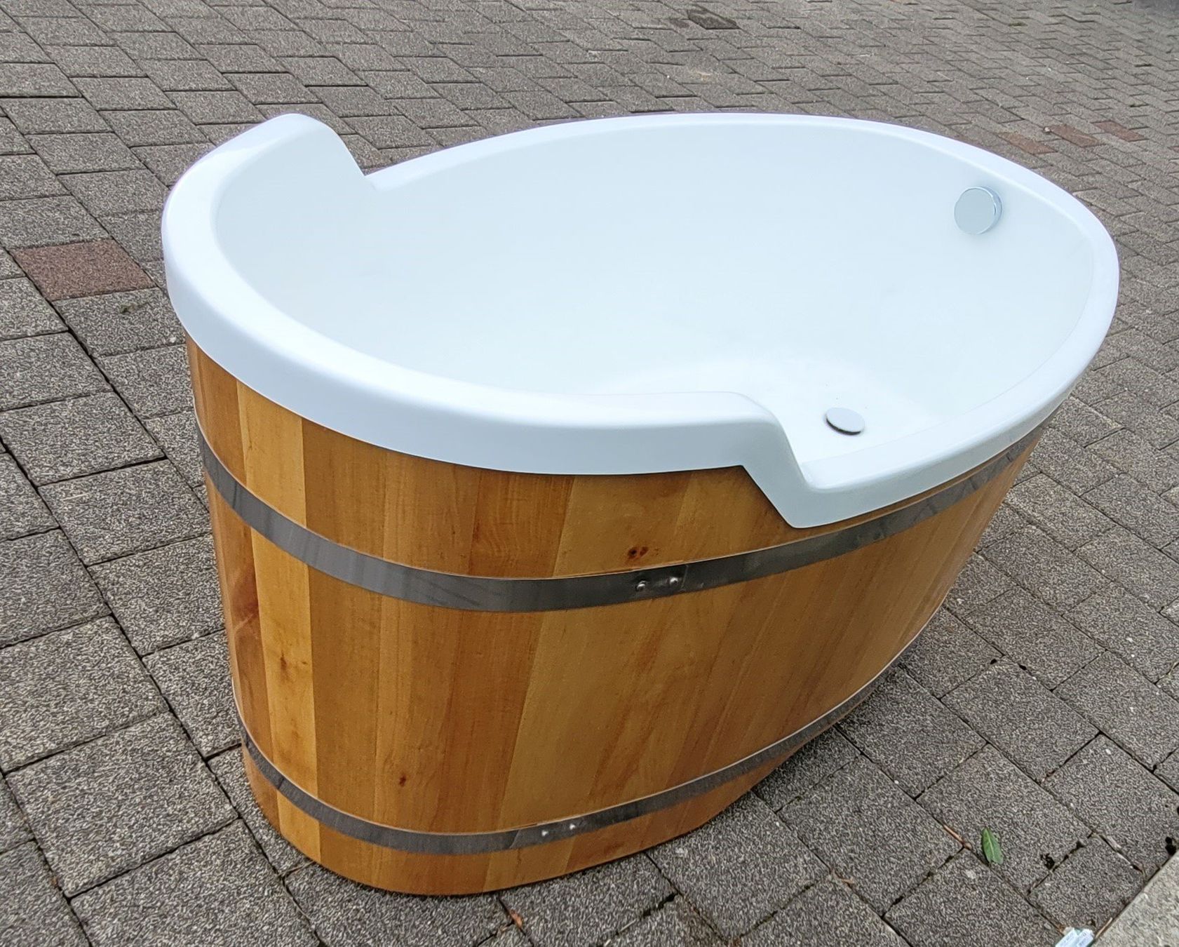 Vasche da bagno: Holz - Badewanne – Nuovo e nell'imballaggio originale da Diepflingen venduto da Der_billige_max 1