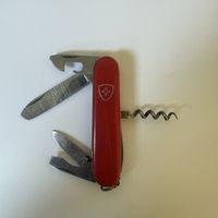 Swiss Army Knife Red Used Multi-tool 5 Tools