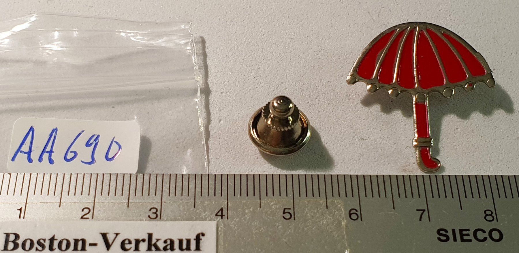 Ombrelli: AA690 - Pin Regenschirm Rot – Usato da Reinach BL venduto da Boston-Verkauf 1