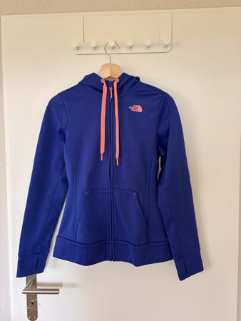The North Face Kapuzenjacke blau orange in Grösse S