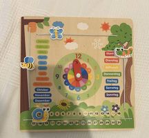 Lerntafel Datum und Uhr für Kinder