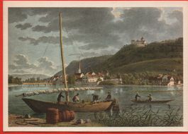 KÜNSTLER-AK Stein am Rhein - Pêcheurs du Rhin