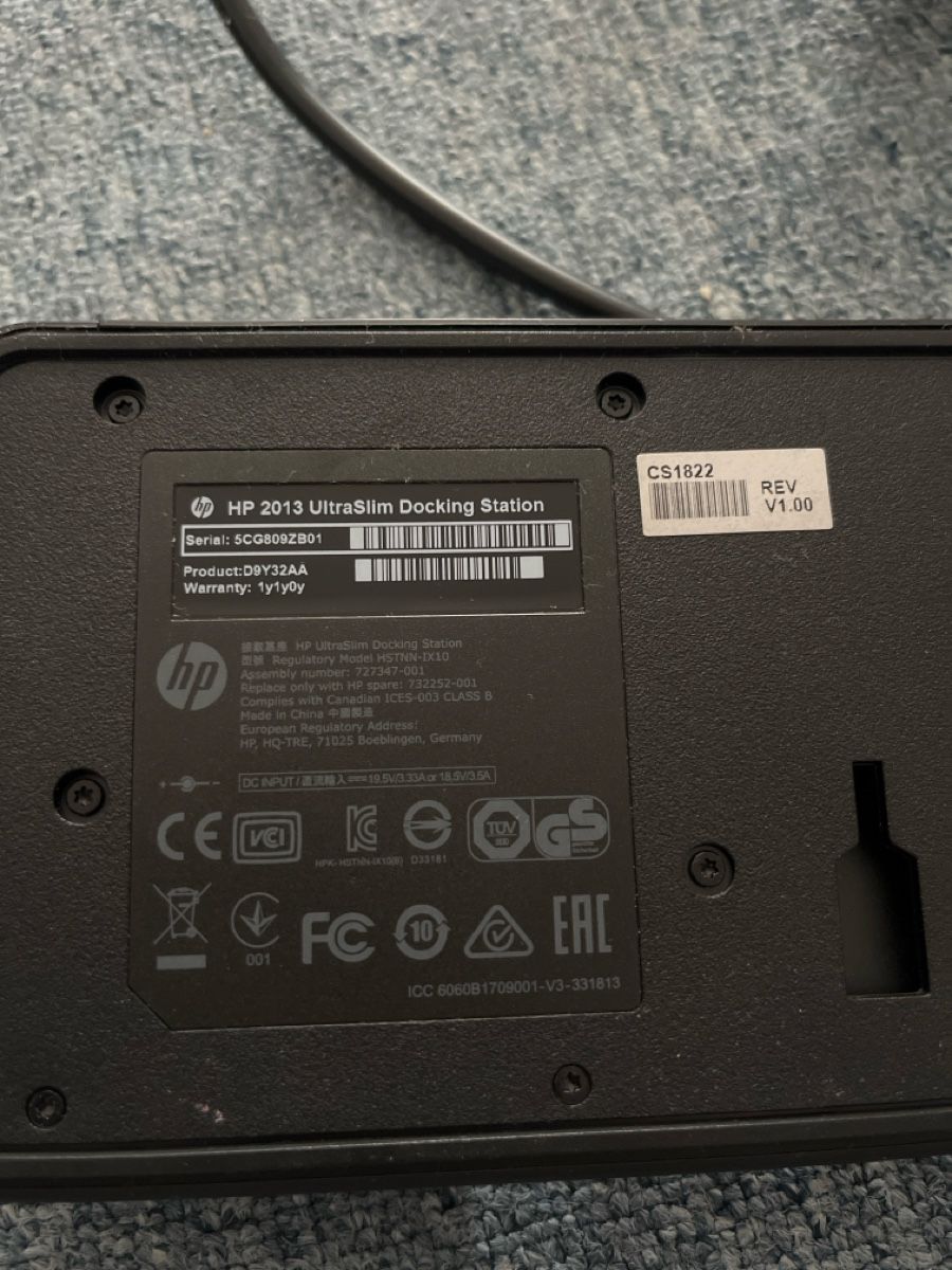Hewlett Packard Docking station: Docking Station - HP 2013 Extra Slim : ab 1 chf – Usato da Zürich venduto da Proton_Slit 1