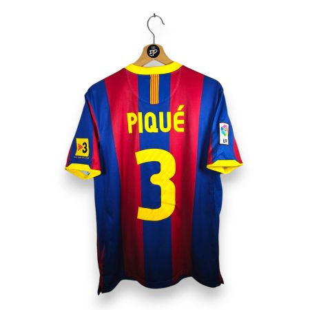 Original 2010-11 FC Barcelona Home Trikot Piqué