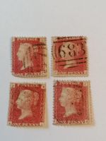 4mal One Penny red 1856-81 