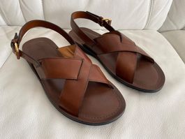 Sandalen braun Leder Grösse 42 Car Shoe mit Nockensohle NEU!