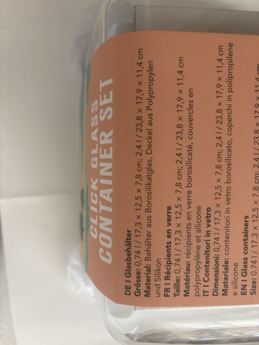 Coop Behälter & Ähnliches: Glasbehälter Set 740ml 2400ml neu – Neu und originalverpackt aus Wallisellen von ASZT 4