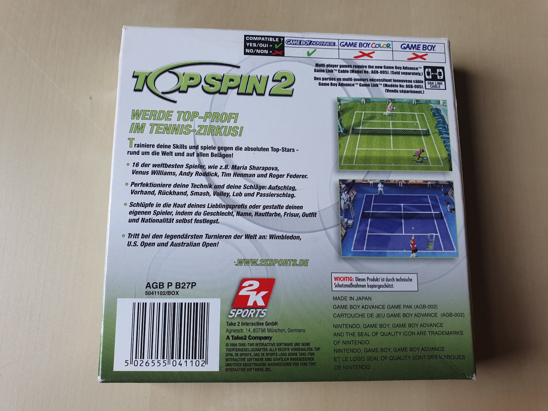 Nintendo Jeux: Top Spin 2 – D'occasion à Stansstad par collectorsshop 1