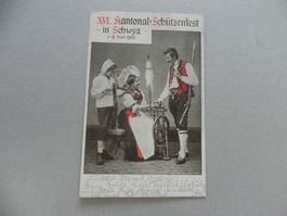 Karte Schwyz Schützenfest Kantonal 1905