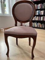 6 antike und restaurierte Barock-Medaillon Stühle