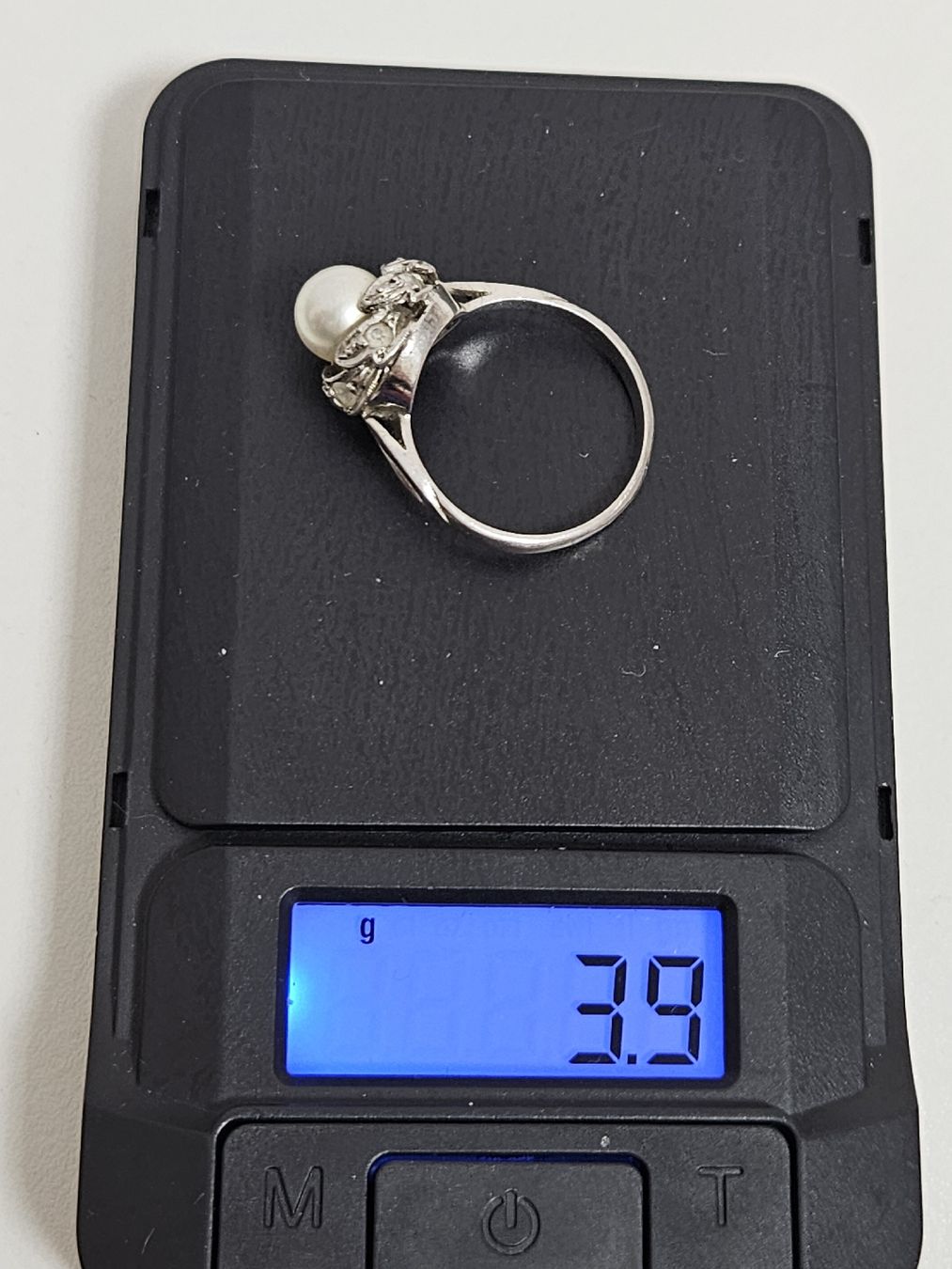 Anelli: Ring Weiss mit Perle Grösse 56 gebraucht – Usato da Schlieren venduto da Bestleo 6