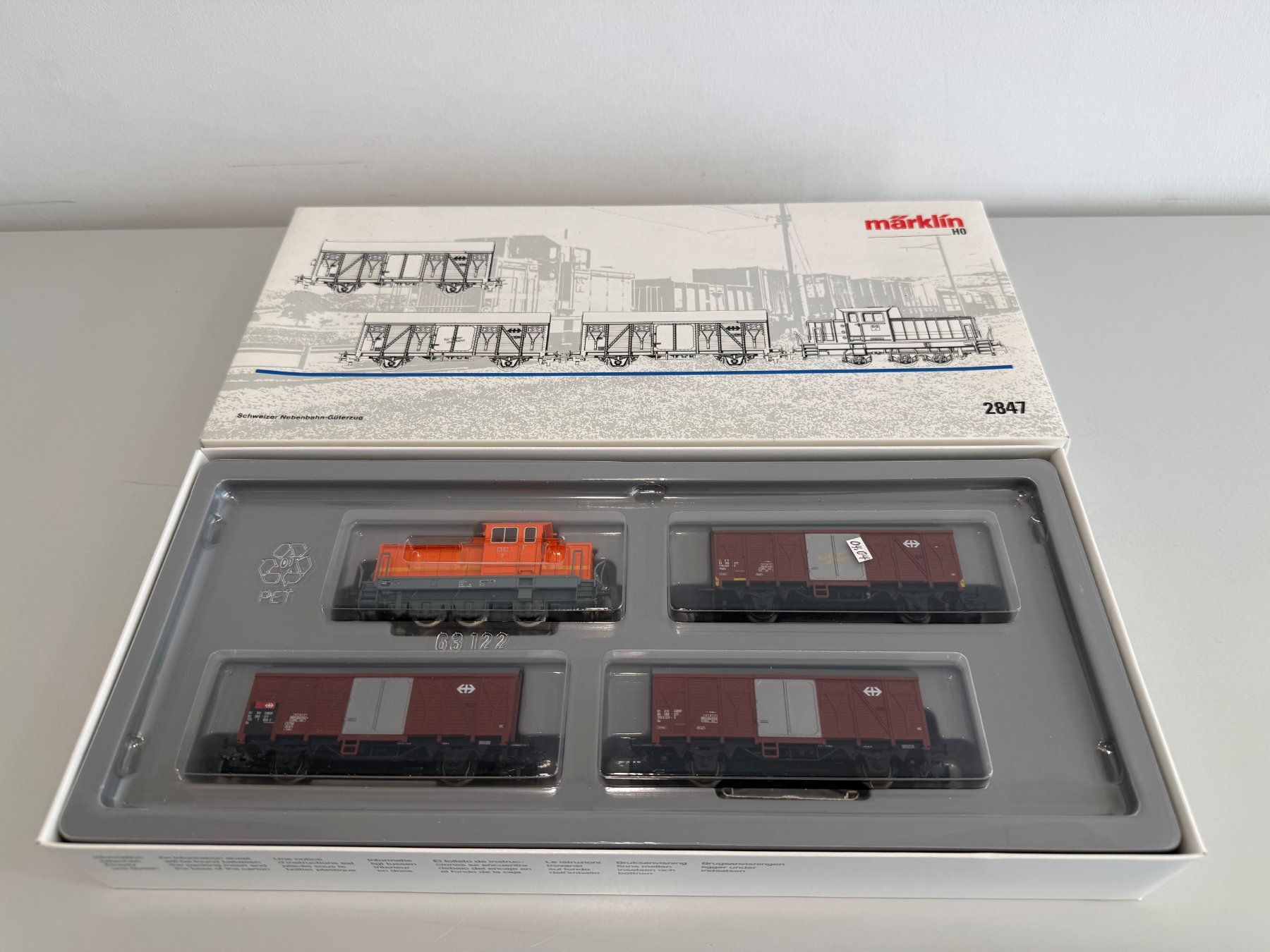 Märklin Modelleisenbahnen: Schweizer Nebenbahn-Güterzug vierteilig – Neu (gemäss Beschreibung) aus Oftringen von Pgi