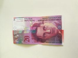 20 CHF historische Banknote Swiss National Bank