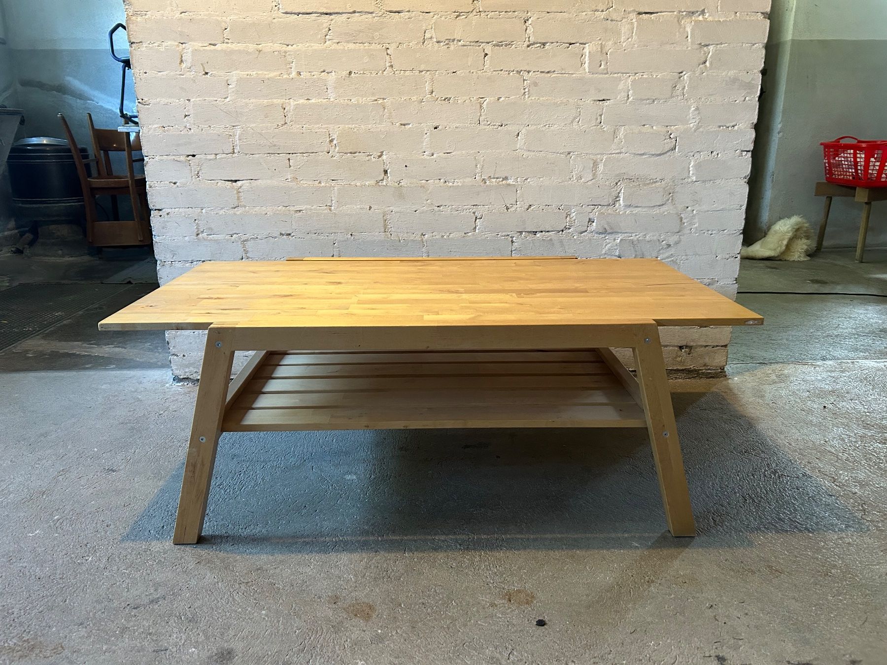 Gebrauchter IKEA Lillberg Couchtisch aus massivem Birkenholz (Gebraucht) in Rorschacherberg für CHF 7 – nur Abholung auf Ricardo kaufen