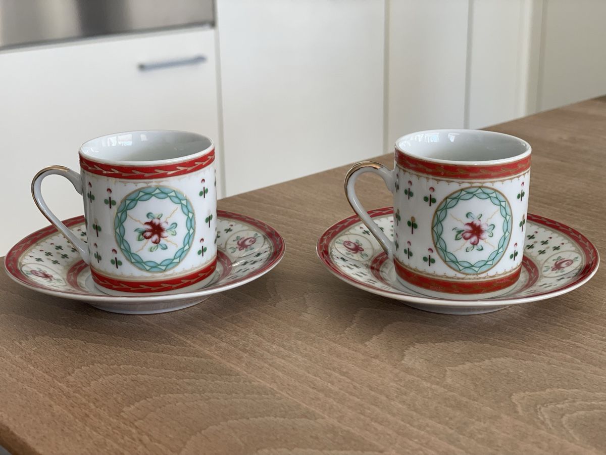 Tazze: Zwei Espressotassen & Unterteller – Usato da Herisau venduto da Daisy8613