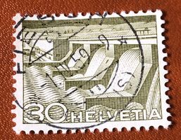 Nr.303 mit Stempel Technik und Landschaft  